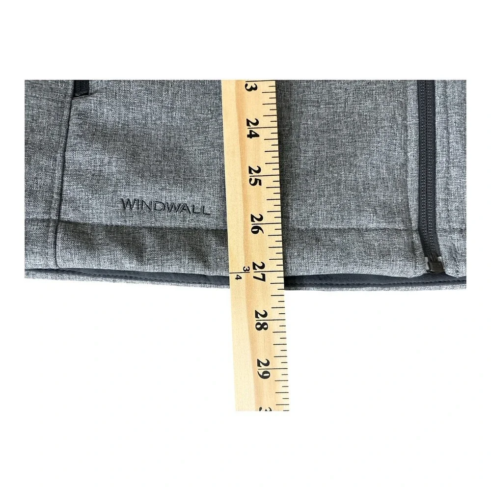 The North Face WindWall Soft Shell Vest Heather Gray Men's Medium